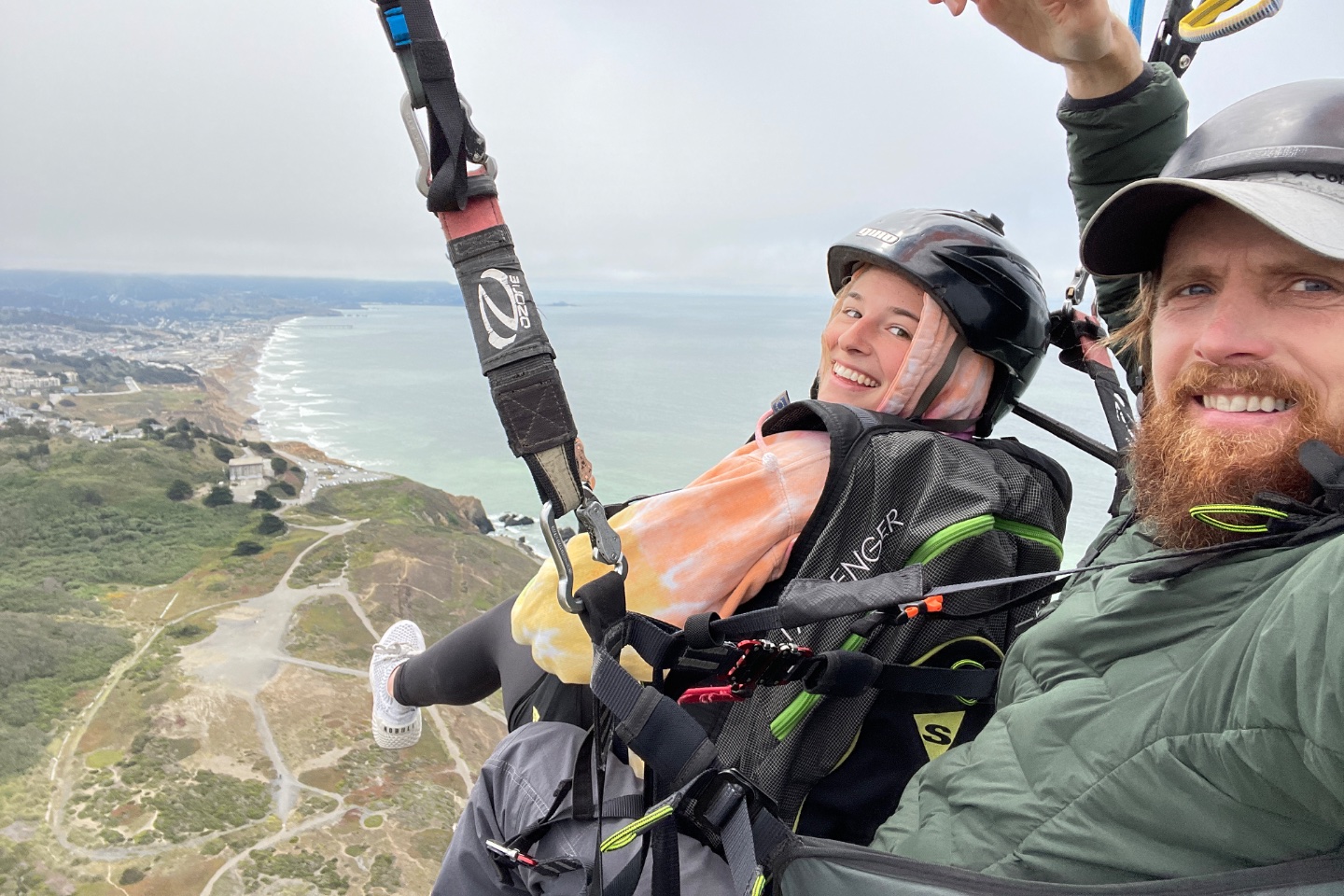 Tandem Paragliding Flight